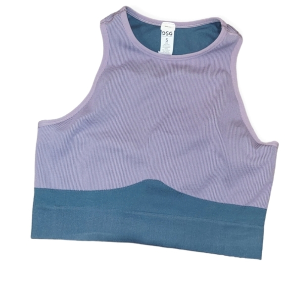 DSG Womens Colorblock Cropped Top Sports Bra Size Small - Picture 1 of 5